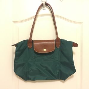 Longchamp Hunter Green Medium Tote bag